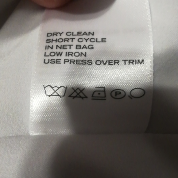 Ecetera silver dress size 6 white sequin at neck. - Picture 9 of 11